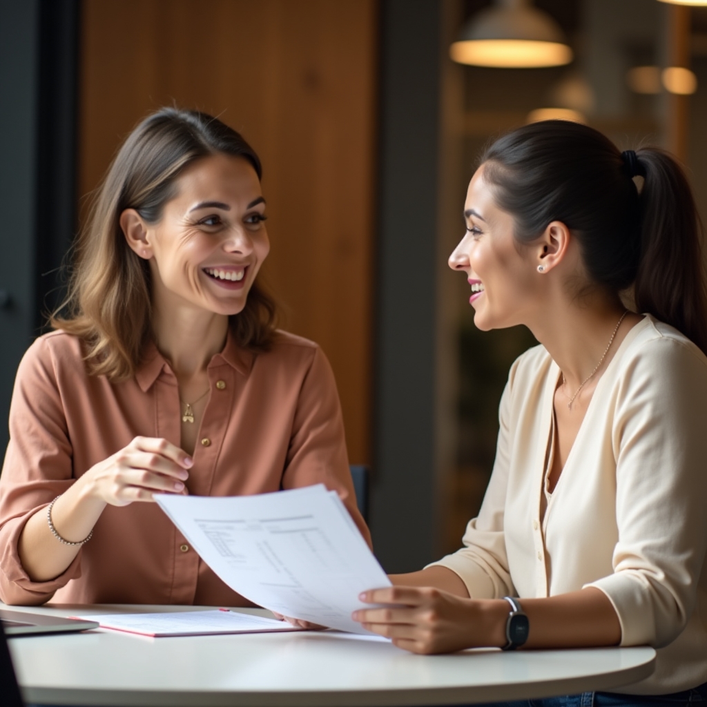 Visszajelzési párbeszéd irodai környezetben