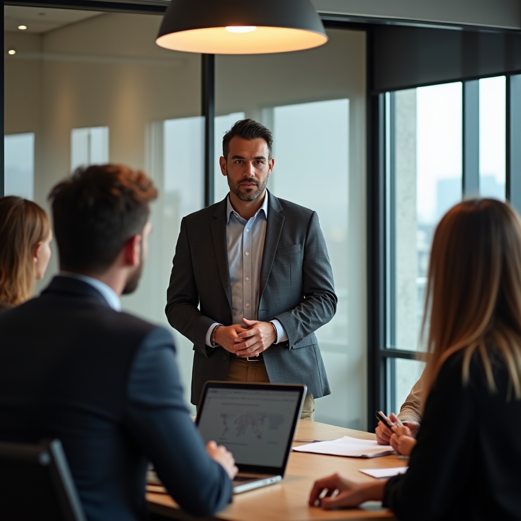 Középvezető csapatmegbeszélésen